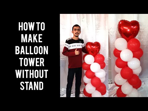 how to make a balloon tower